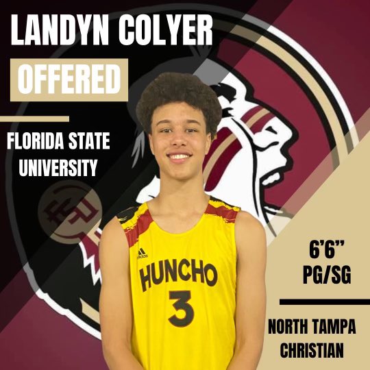 Class of 2026  6”6 G Landyn colyer was offered this morning by Coach Hamilton @FSUHoops @FSUCoachHam @PaulBiancardi