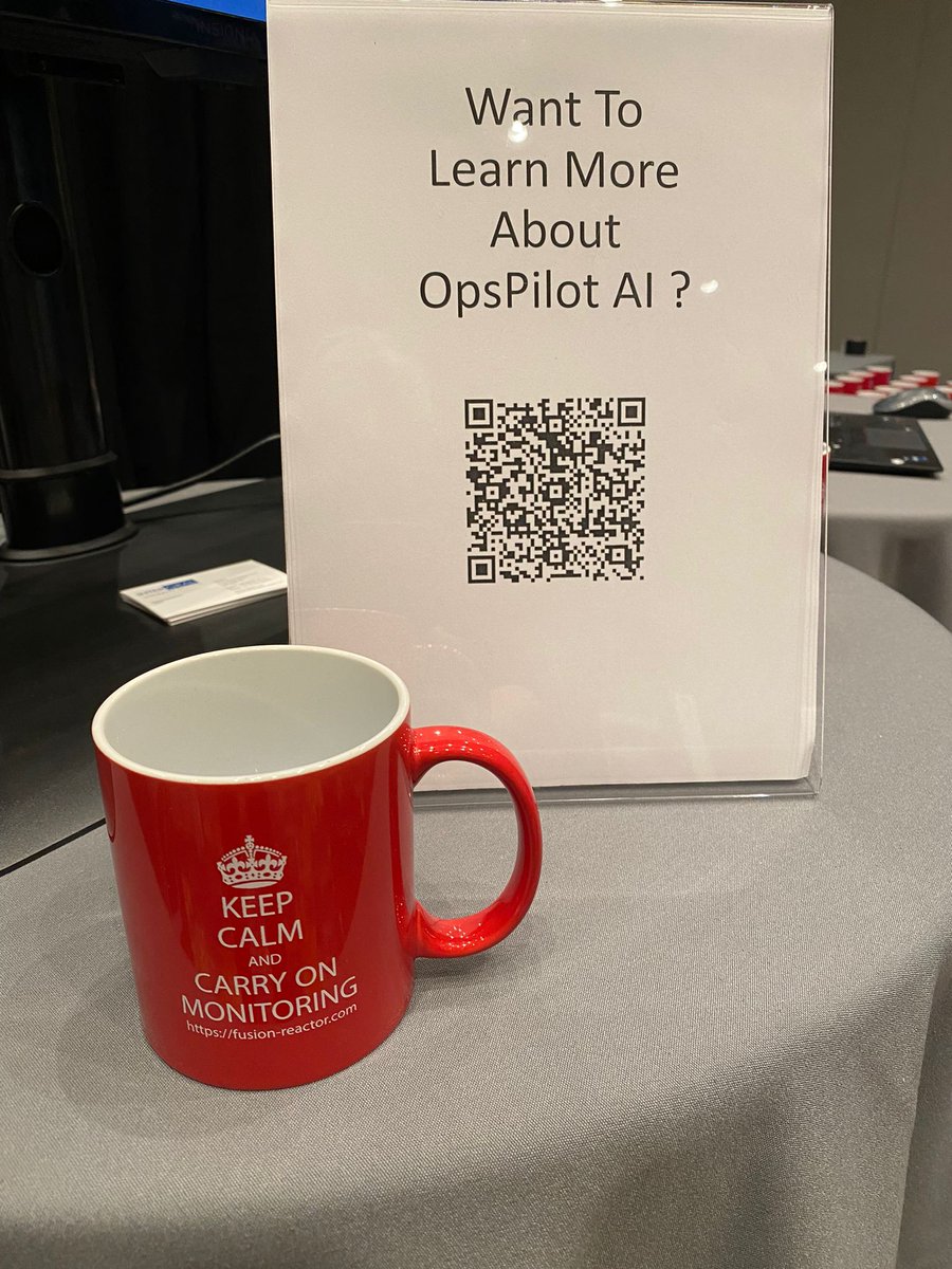 Fusion_Reactor's tweet photo. Catch OpsPilot Assistant by FusionReactor live at #CFSummit in Vegas! Witness the world's first AI-fueled #ColdFusion #observability wizard in action! https://t.co/HRBZKIMzIA