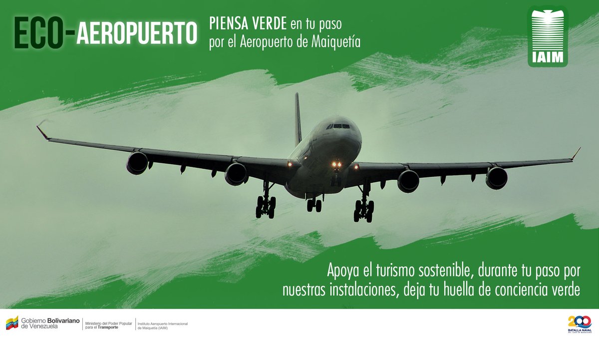 IAIM_VE's tweet photo. #Eco_Aeropuerto✈️ || En el Aeropuerto Internacional de Maiquetía, estamos enraizados en la sostenibilidad. Únete a nuestra campaña #EcoVerde y descubre cómo juntos podemos sembrar conciencia ambiental en cada pasajero que pisa nuestras instalaciones. https://t.co/8dTEiVRPzM