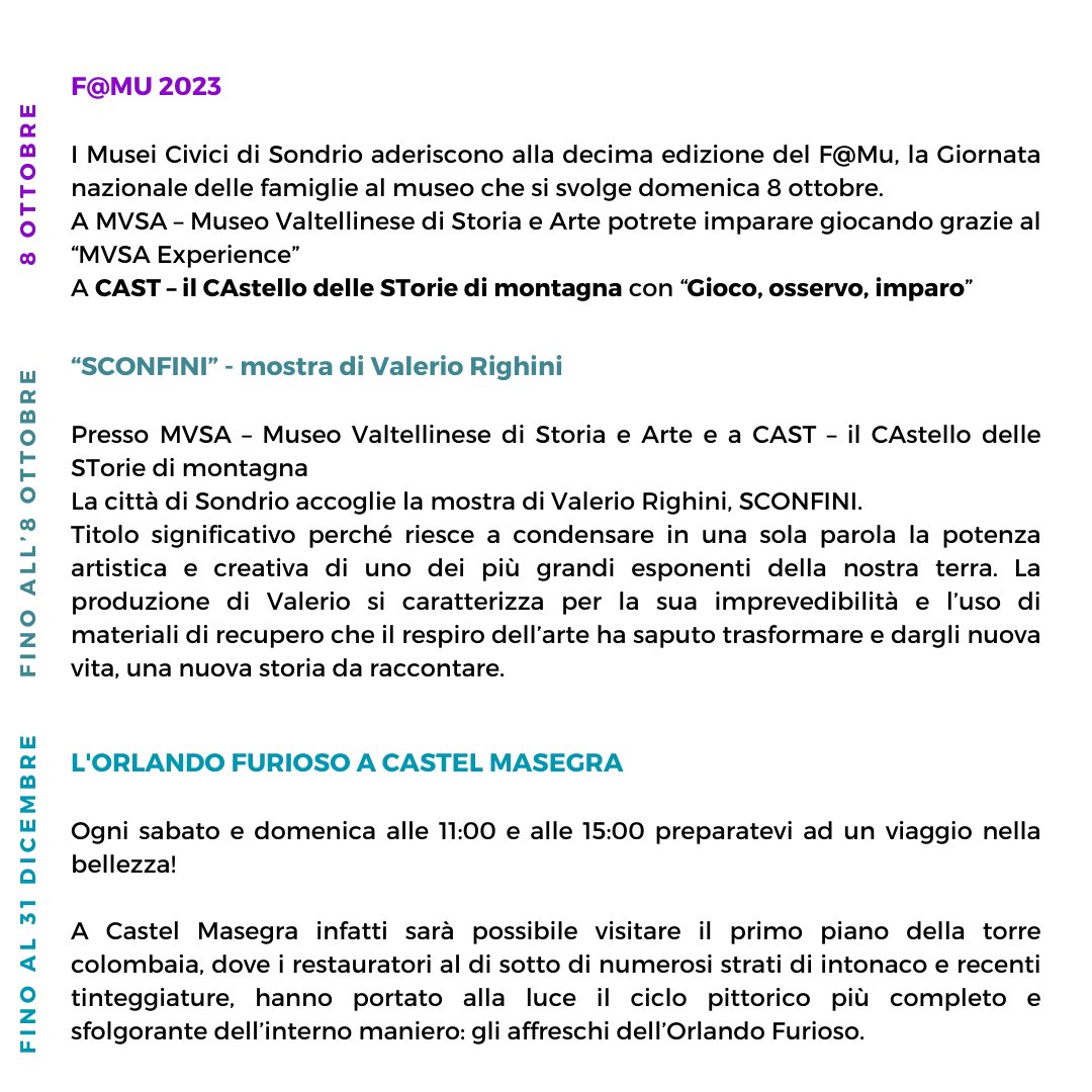 Non perdete gli eventi di questa settimana in città 🤩