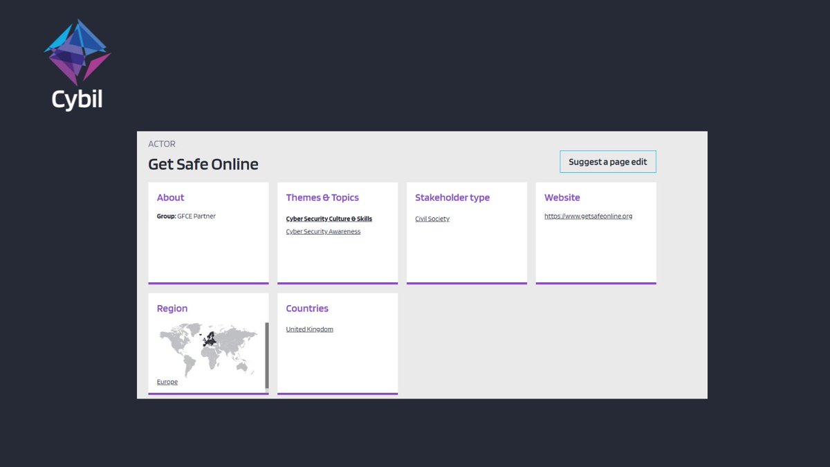 CybilPortal's tweet image. To commence Cybersecurity Awareness Month 2023,  we would like to highlight GFCE Partner @GetSafeOnline 🖥️ efforts to provide unbiased, factual and easy-to-understand information on online safety 🛡️#CSAM23 #CyberAware