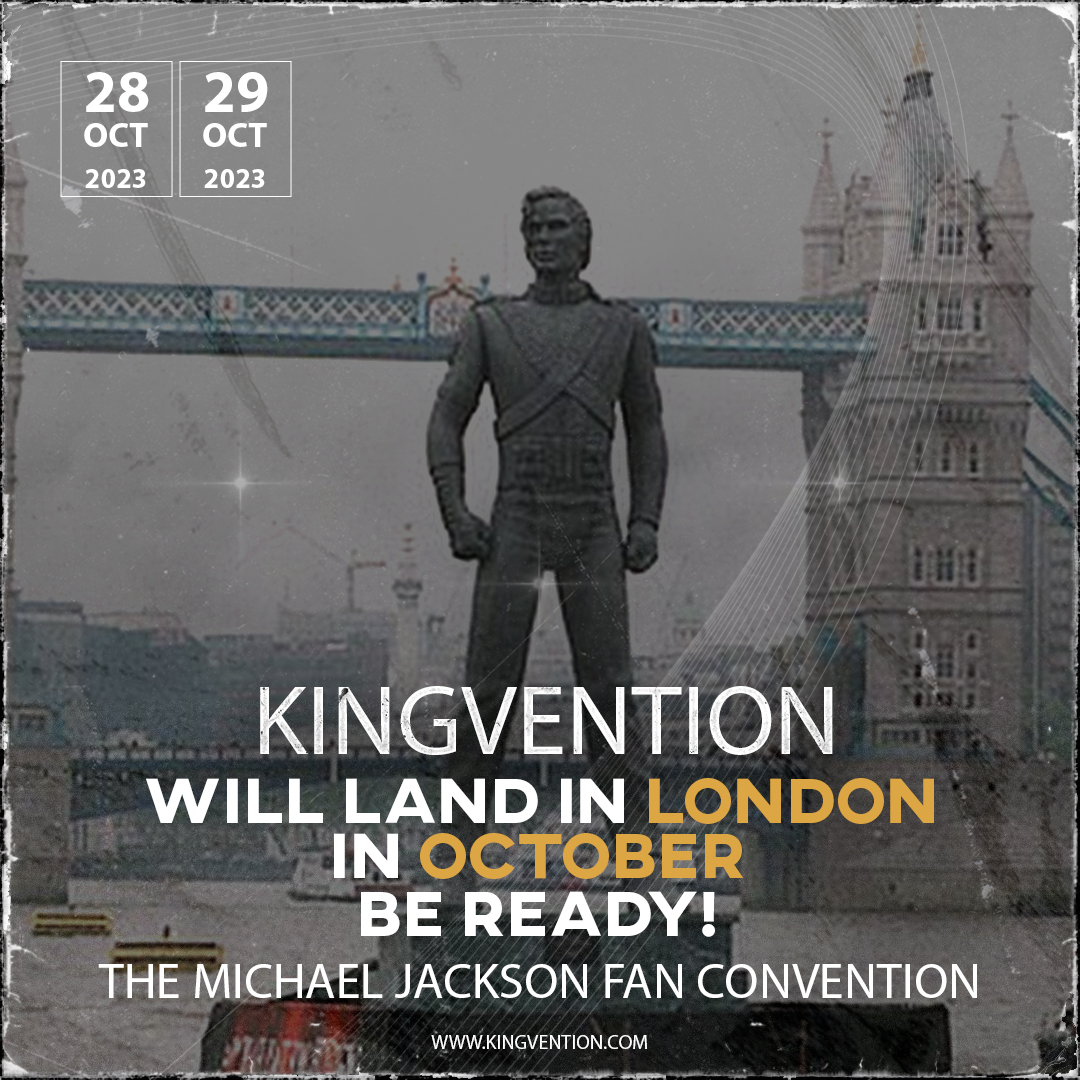 kingvention's tweet photo. Are you ready to be part of HIStory? Book your ticket now before it is too late... https://t.co/lyFdIoMngW

#MichaelJackson #Kingvention #MJConvention #MJHIStory https://t.co/orrI5fNbGv