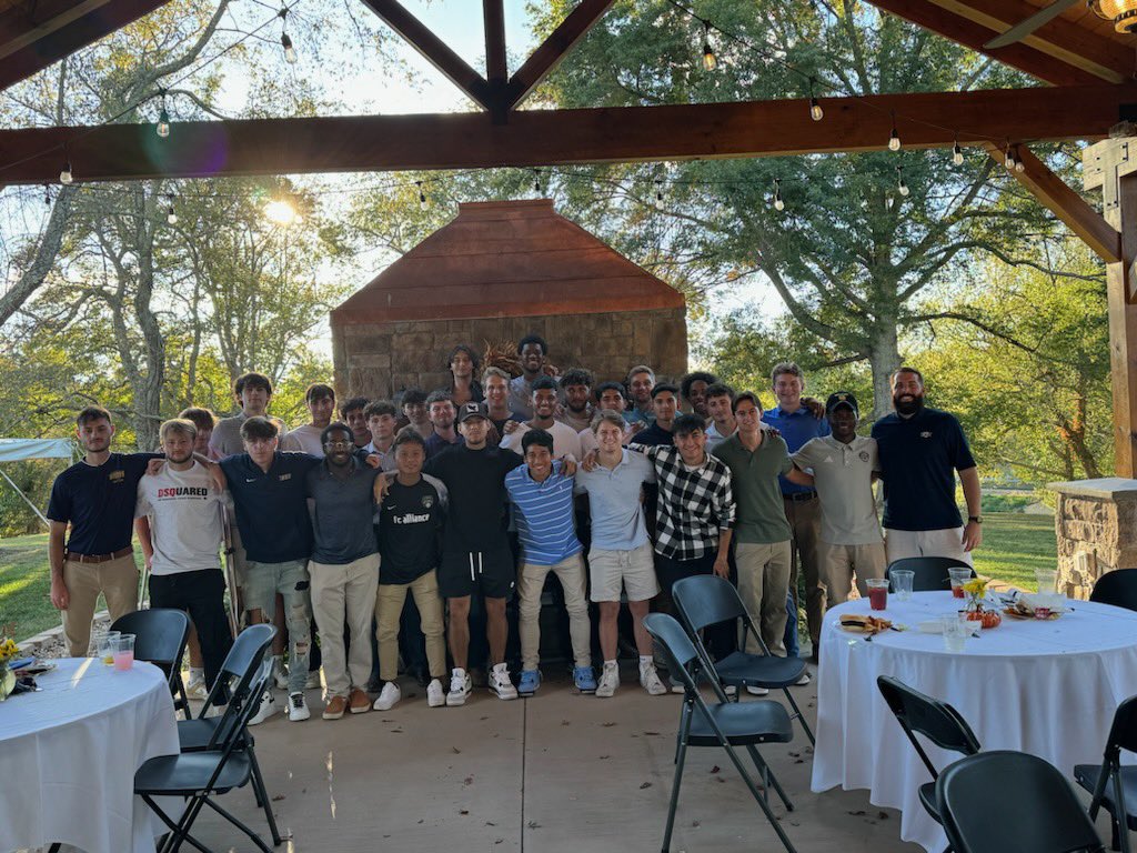 Great time as the team went to the presidents house! Very thankful for the opportunity and invitation! #GoWasps