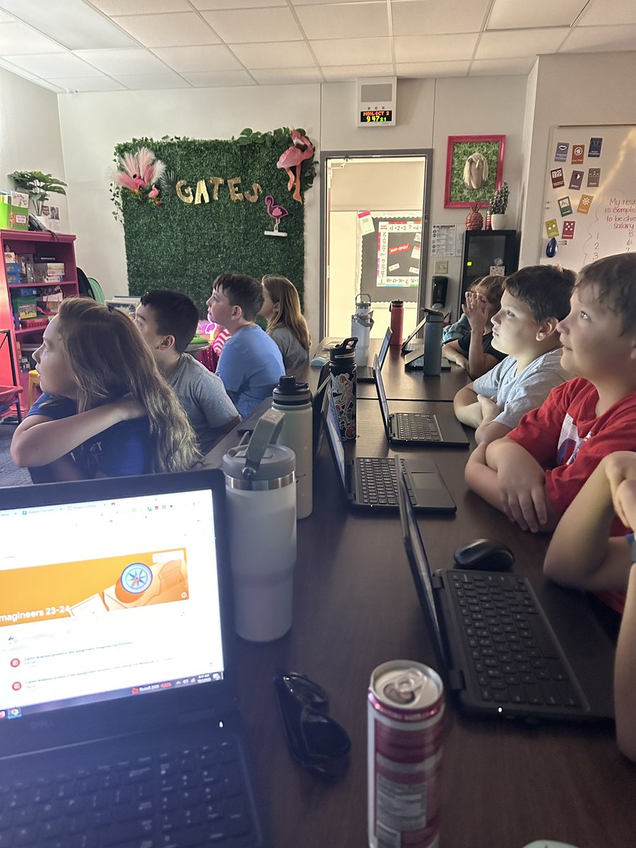 First boardroom meeting of the year for FlaminGATES Inc. Our Imagineering Department is ready to create this year! #nisdgt