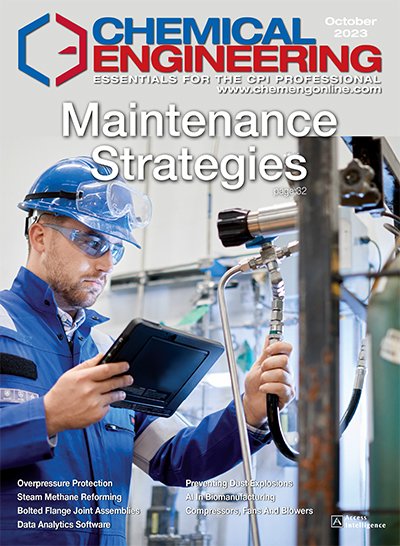 ChemEngMag's tweet photo. The October issue is available online now! Read new articles on #maintenance, #methane reforming, #dataanalytics, overpressure protection, biomanufacturing and much more
https://t.co/johLjwjvcl https://t.co/r0xZ31njp0