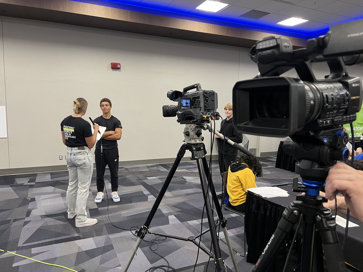 AMPERAGE had the opportunity to connect with 8th and 9th grade students at the Career Inspire event. Our station had on-camera interviews to help students practice speaking about themselves. Thank you <a href="/JAEasternIowa/">Junior Achievement</a> for having us!
