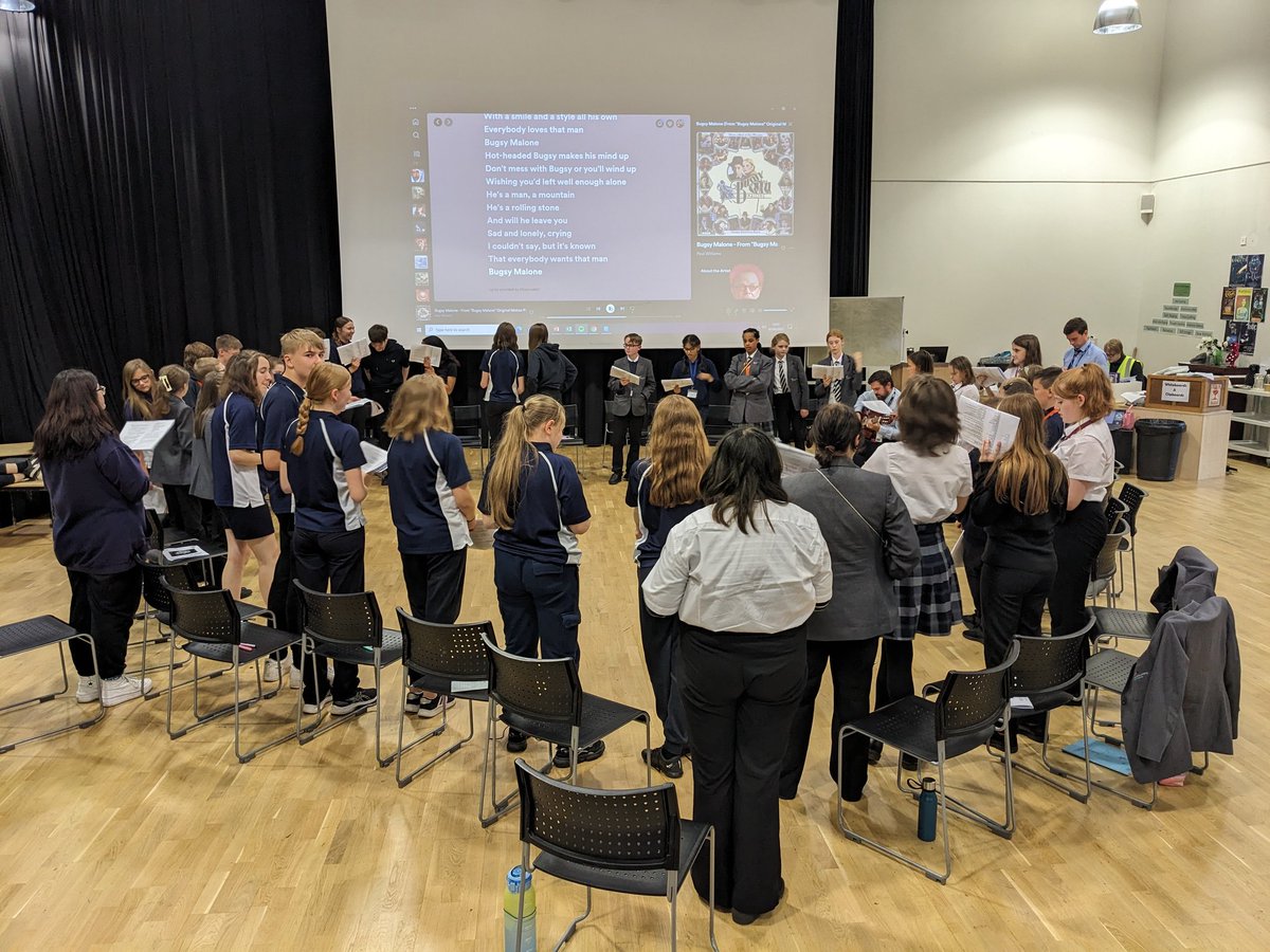 CreativeNba's tweet photo. Our first Bugsy rehearsal. Love seeing so many students taking part and lots of new faces @noelbakerlead https://t.co/asCbztZz3u