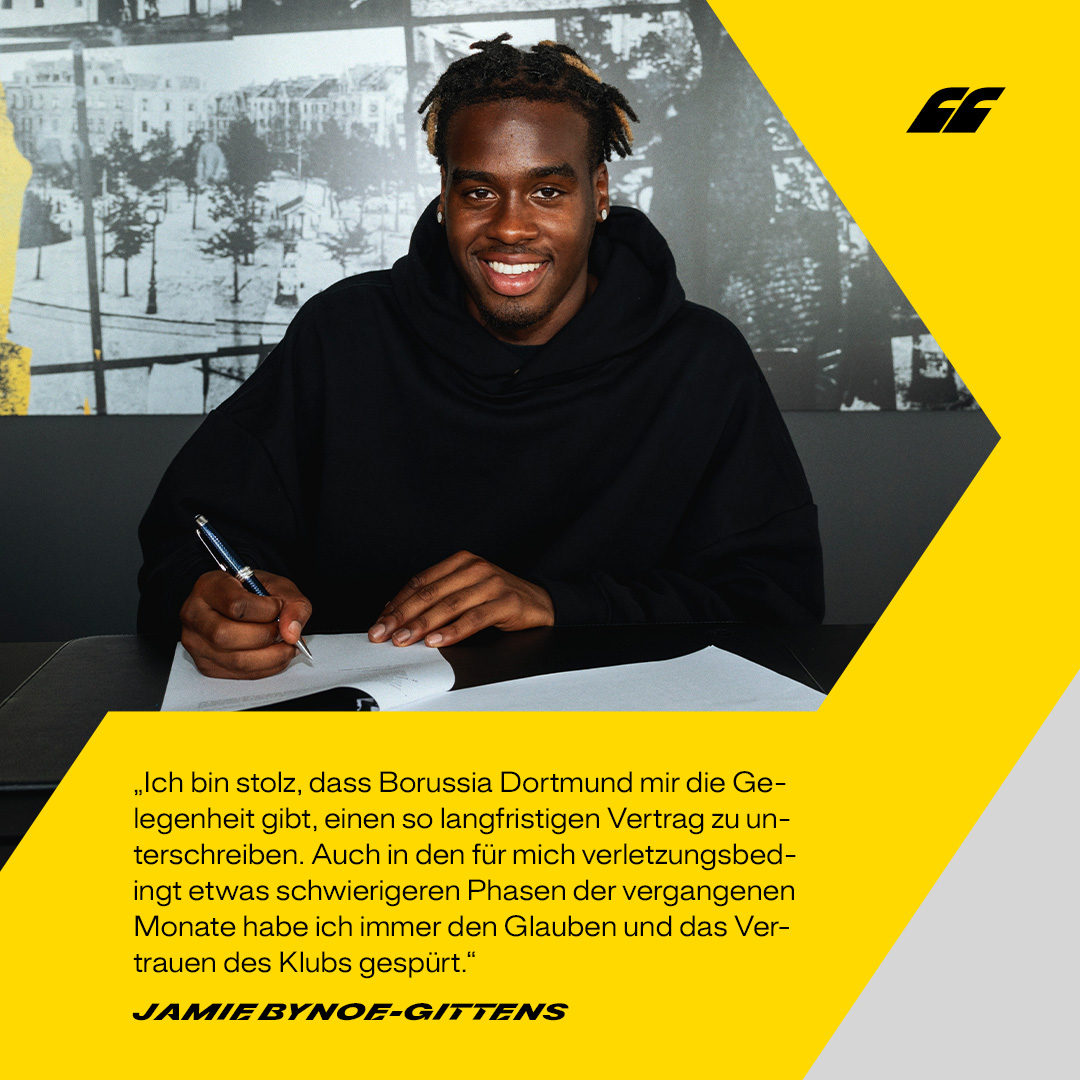 BVB's tweet photo. 🗯️ JBG: „Ich fühle mich unglaublich wohl in dieser Mannschaft, in dieser Stadt, in diesem Stadion.“ 🫂 https://t.co/k7t51yk4wO