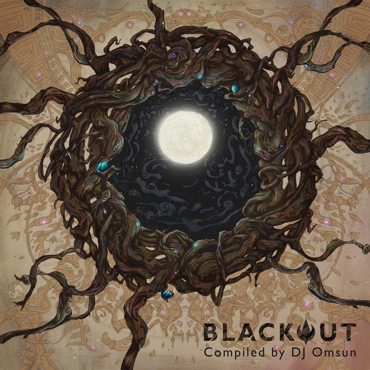 Cover artwork for Moon Koradji Records -  VA Blackout 🖤

➡️ Listen on bandcamp 

#moonkoradji
#salamandra_artworks
#coverart #albumcover #digitalart #artwork #musicart #psychedelic #psyart #forestpsy #psytrance