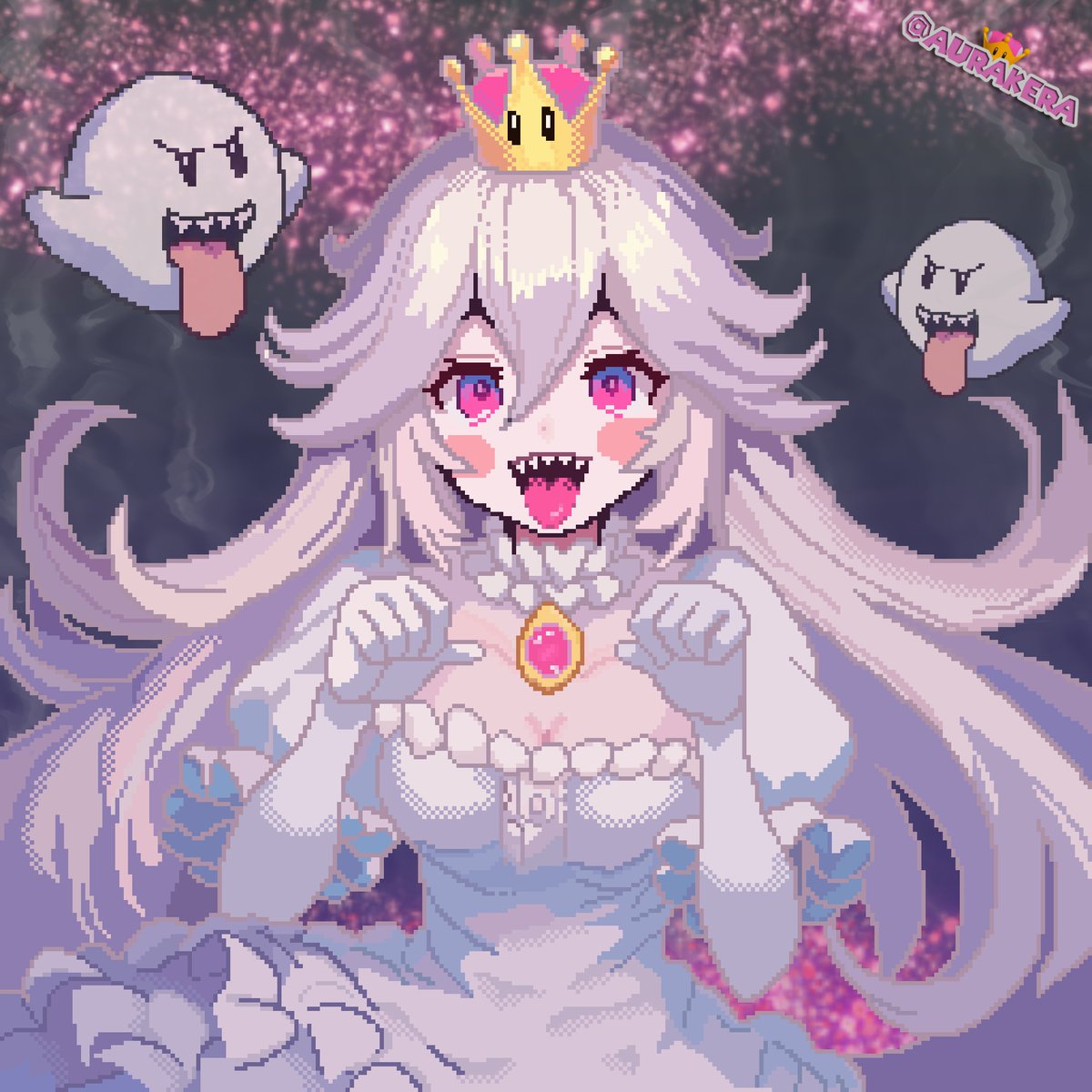 aurakera's tweet photo. Boosette 👻

#pixelart #ドット絵 #Boosette #Nintendo https://t.co/oAVBpcG6NT