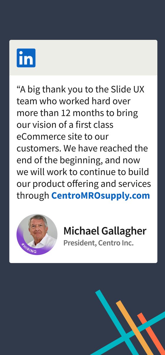 Slide UX tweet media