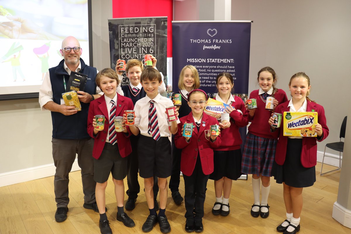 A huge thank you to Mr Collins from <a href="/FeedingComms/">Feeding Communities</a>  who educated our Prep School pupils about food poverty and why their harvest festival food bank donations will help those in need. We can’t wait to work more with @Thomas_Franks_  and <a href="/FeedingComms/">Feeding Communities</a>  to make a difference.
