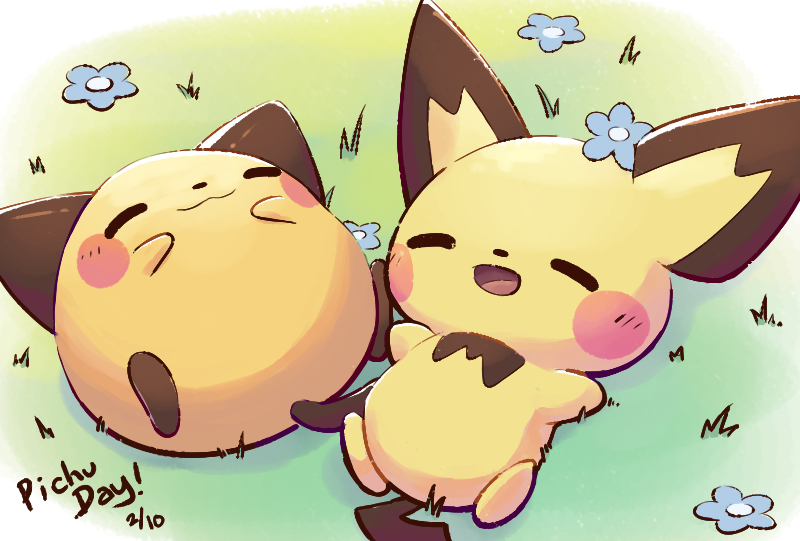 _aquabluu's tweet photo. Pichu Day! #ピチューの日 https://t.co/DFF4G86sIS