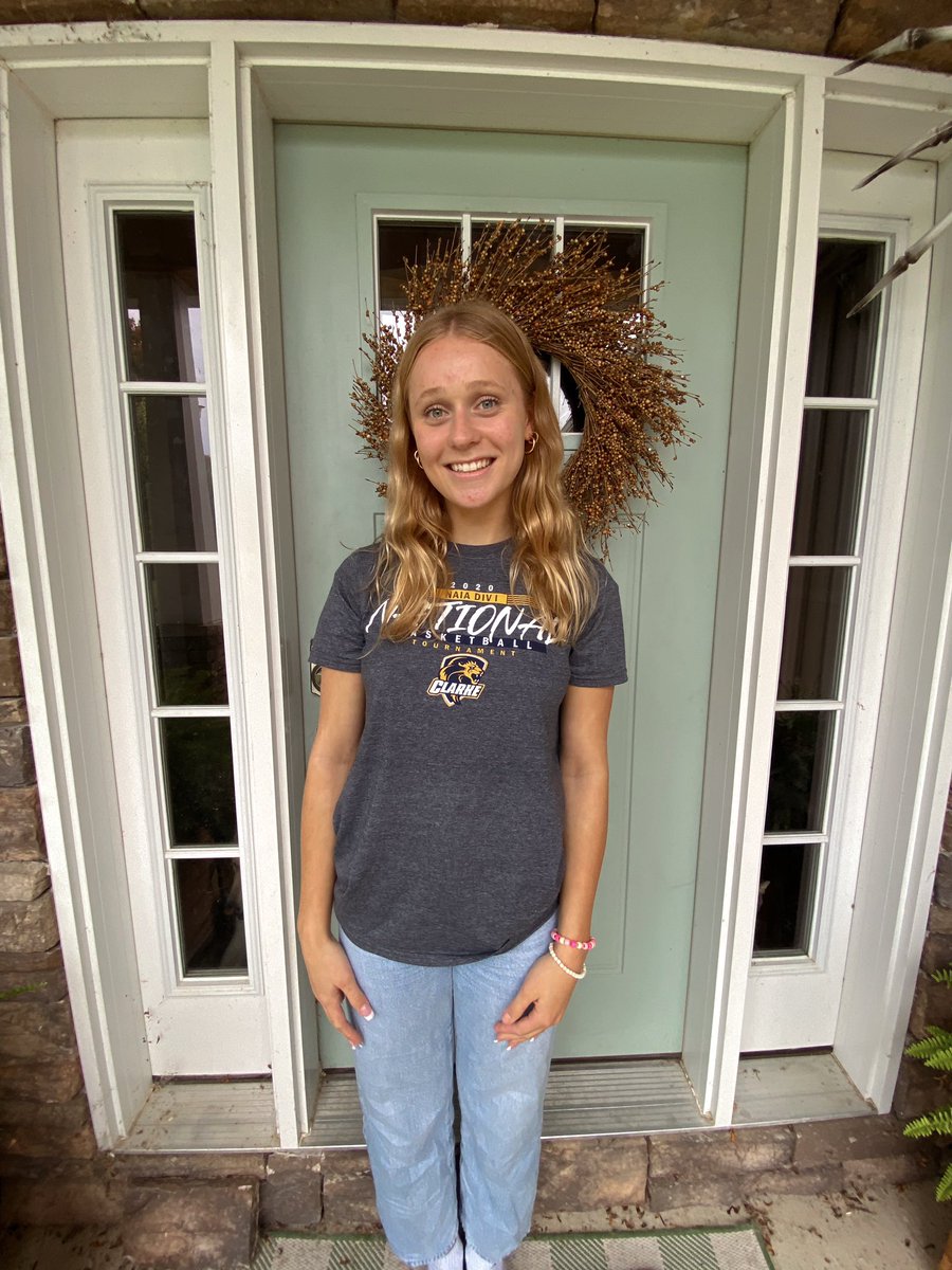 CamdynKay's tweet photo. I would like to announce my verbal commitment to Clarke University!Thank you for all the support during this long journey. I would like to thank all the coaches that have helped me get where I am today. Not only my coaches, but my parents and family too. #committed #clarkepride🦁 https://t.co/gYhEnwR4Ok