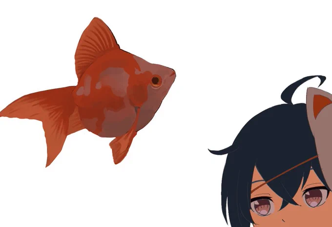 雑な感じから細部を詰めていく描き方にはまっていますが、キャラクターと違う塗り方のせいでものすごく浮いてる…
