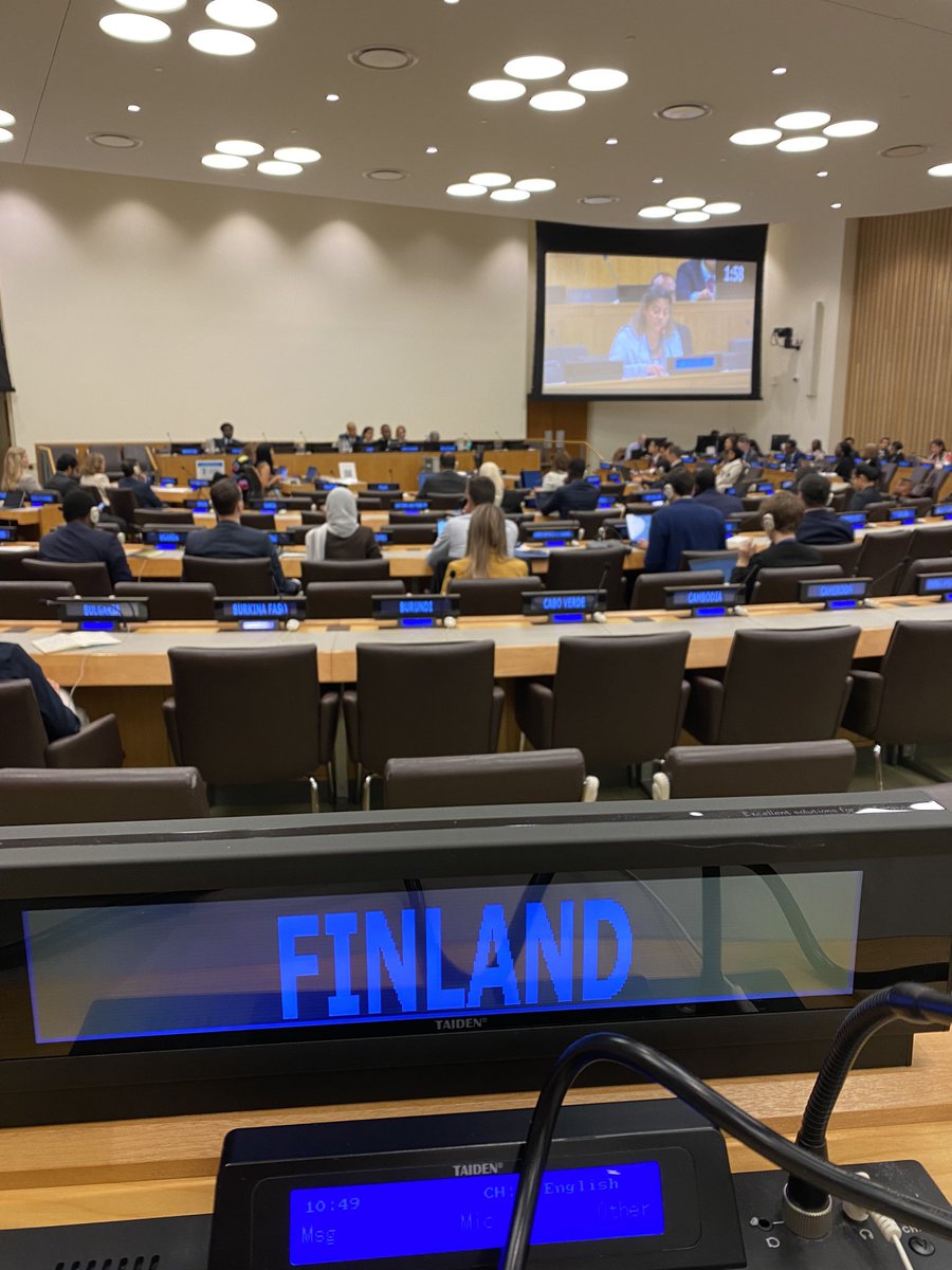 TiinaParviainen's tweet image. Back in the #fifthcommittee, embracing myself for a third year of #UN budget negotiations.

“This is not a zero sum game of competing preferences and inclinations, but a shared responsibility to ensure the proper functioning of our United Nations.”