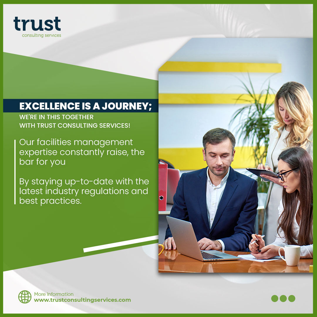 With their expertise, your facilities will always be well-maintained and fully compliant, setting a new standard for success.
Choose excellence. Choose Trust Consulting Services!

#FacilitiesManagement #FacilitiesServices #FacilitiesMaintenance