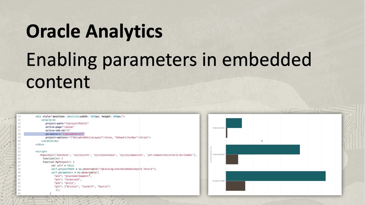 Check out some of the newest capabilities in #OracleAnalytics Cloud like the ability to include parameters in embedded content. Watch the video: social.ora.cl/6013uEPTb