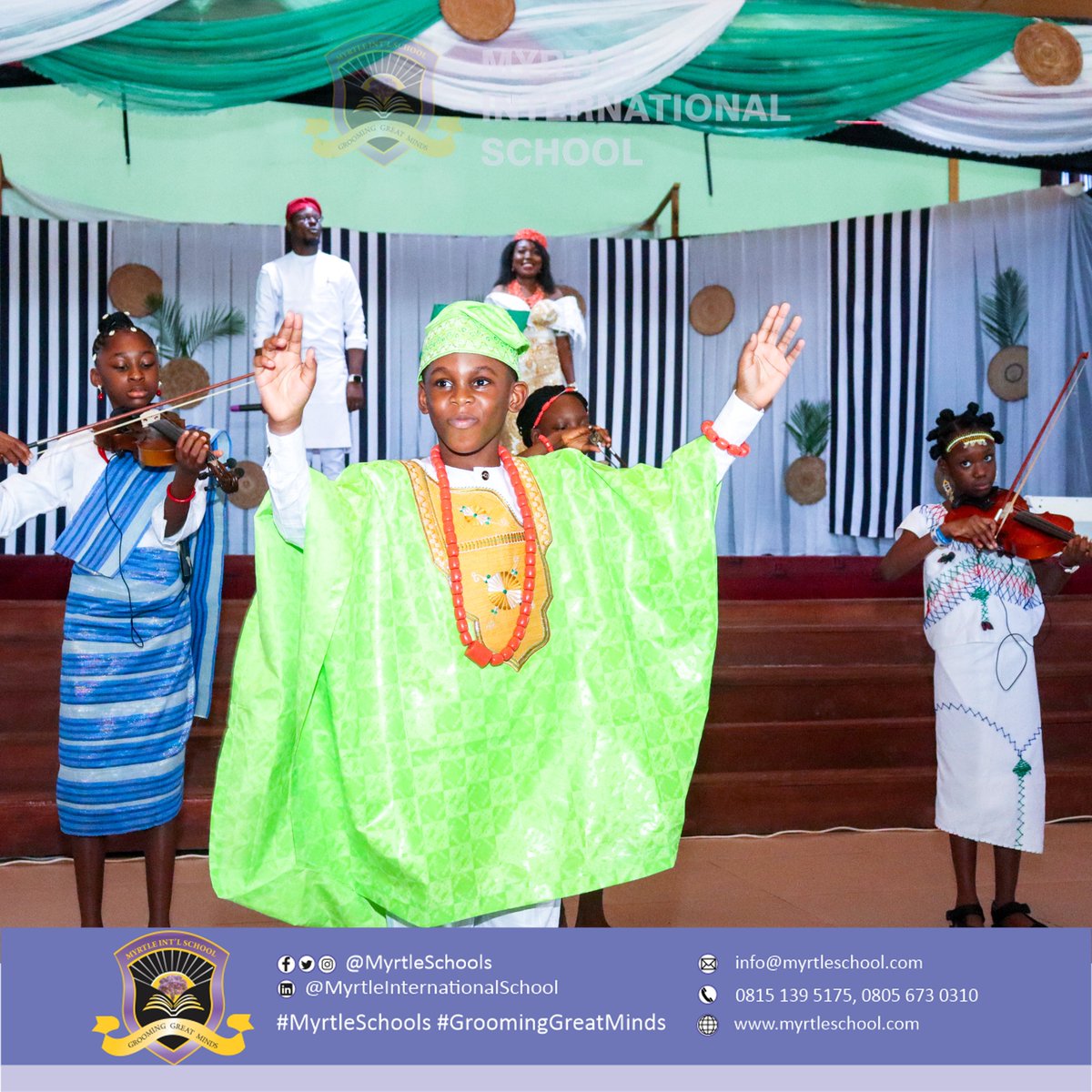 myrtleschools's tweet photo. It was absolutely delightful to witness the 2023 Nigerian Day presentations by our pupils to commemorate Nigeria's Independence Day and Bayelsa State anniversaries. It was a moment to truly marvel at the beautiful richness of cultures represented in our pupils.
#NigeriaAt63 https://t.co/2fzD0eiwR2