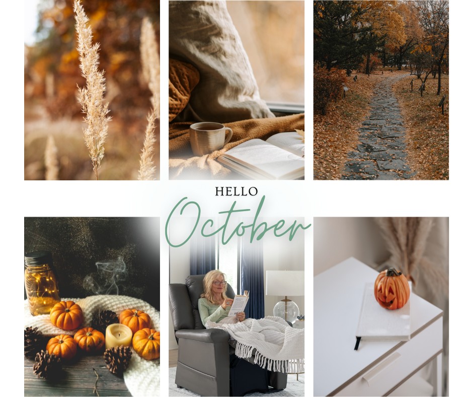 UltraComfortUSA's tweet photo. October is here!🍂 Tis the season to cuddle up with your favorite book in your favorite recliner. What do you look forward to the most in Autumn? https://t.co/ovY0ZTNdFe #recliner #autumnvibes #autumncozy https://t.co/glmw59af6e