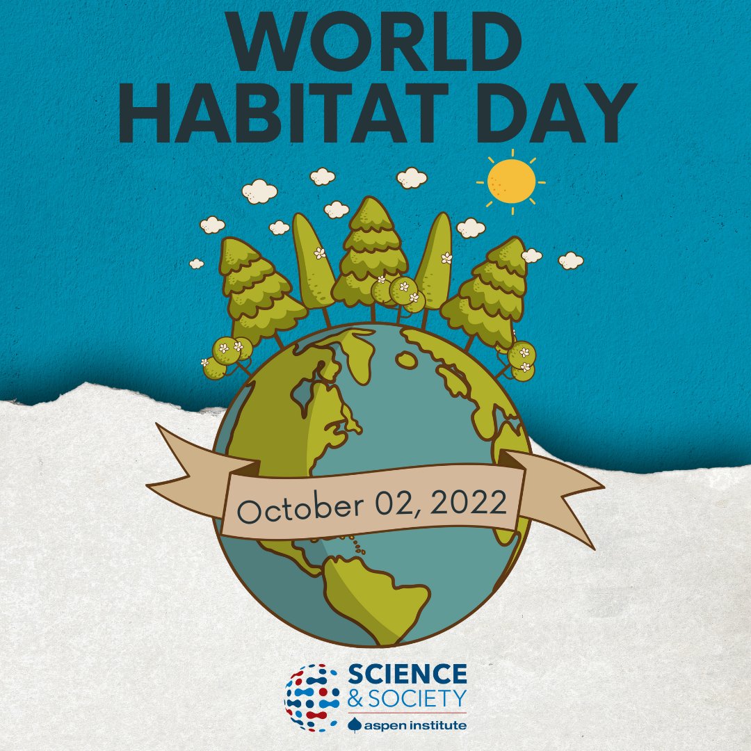 Aspen Institute Science & Society Program (@aspen_science) on Twitter photo Welcome to the next installment of #ScienceHolidays with the <a href="/AspenInstitute/">The Aspen Institute</a> #ScienceAndSociety Program! Today, we are celebrating #WorldHabitatDay, created by the United Nations to spotlight shelter and the need for united accountability throughout the globe. #STEAM #STEM Welcome to the next installment of #ScienceHolidays with the <a href="/AspenInstitute/">The Aspen Institute</a> #ScienceAndSociety Program! Today, we are celebrating #WorldHabitatDay, created by the United Nations to spotlight shelter and the need for united accountability throughout the globe. #STEAM #STEM