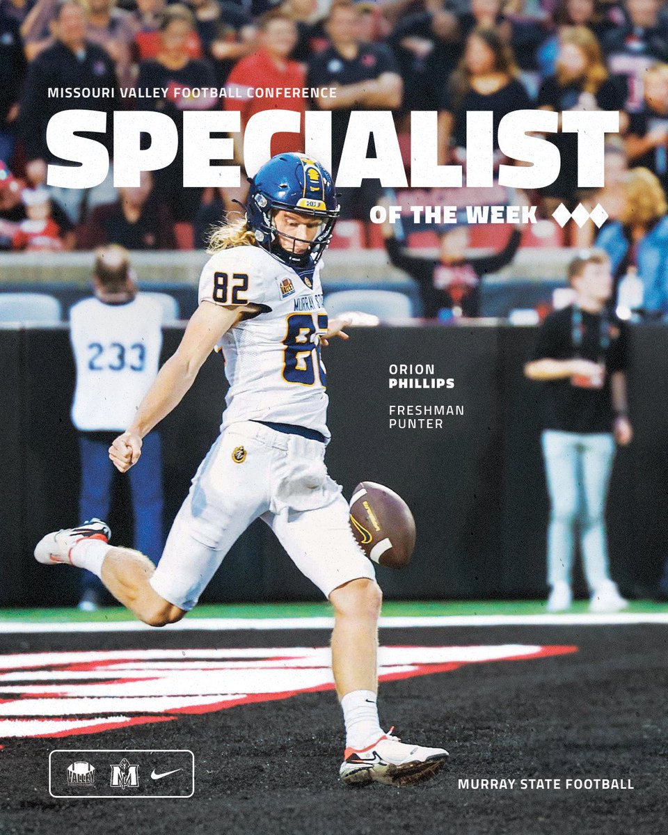 Murray State Football (@racersfootball) on Twitter photo Special performance for your <a href="/ValleyFootball/">Valley Football</a> ๐๐ฅ๐๐๐๐๐ก ๐๐๐๐ข๐จ ๐๐ก๐๐ฎ๐๐ง ๐ค๐ ๐ฉ๐๐ ๐๐๐๐ ๐ซ
๐ฐ: bit.ly/3LM8JDH
#GoRacers๐ | <a href="/OrionPhillips14/">Orion Phillips</a> Special performance for your <a href="/ValleyFootball/">Valley Football</a> ๐๐ฅ๐๐๐๐๐ก ๐๐๐๐ข๐จ ๐๐ก๐๐ฎ๐๐ง ๐ค๐ ๐ฉ๐๐ ๐๐๐๐ ๐ซ
๐ฐ: bit.ly/3LM8JDH
#GoRacers๐ | <a href="/OrionPhillips14/">Orion Phillips</a>