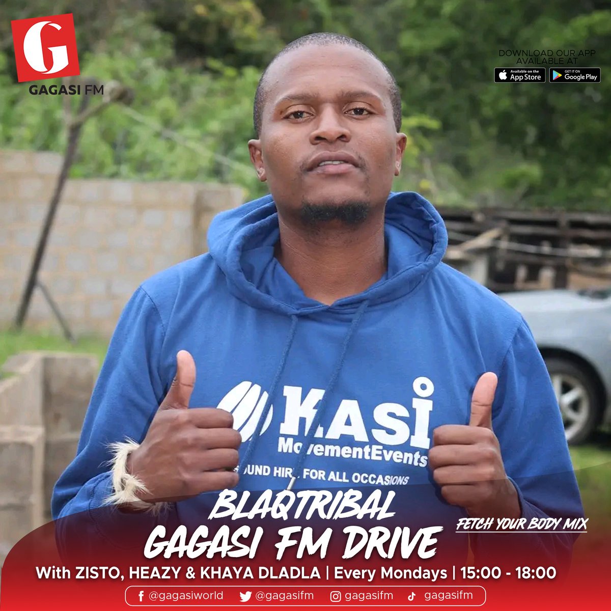 DriveGfm's tweet photo. THE FETCH YOUR BODY MIX
BlaQtribal is our new Monday resident DJ for the month of October and represent Portshepstone!!
#FetchYourBodyMix
#GFMDriveMix https://t.co/I68tpwqbtT