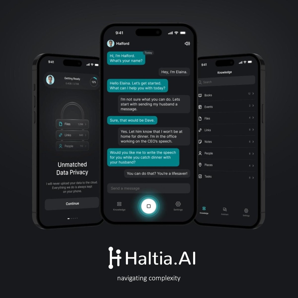 A first glimpse of Haltia.AI's personal AI assistant.
Unyielding Privacy Commitment ✔️ 
On-Device Data Integrity ✔️ 
Intuitive Voice Interaction ✔️ 
Real-Time Offline Intelligence ✔️ 
Learn more ➡️  Haltia.AI