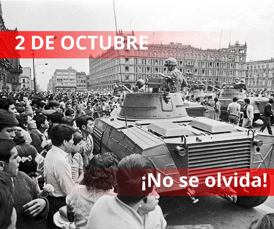 #Mexico #Hoy es un día que México y el mundo no debemos olvidar, por las voces que callaron, por las voces que sembraron y que hoy, son gritos de justicia!.

#2deOctubre #Tlatelolco