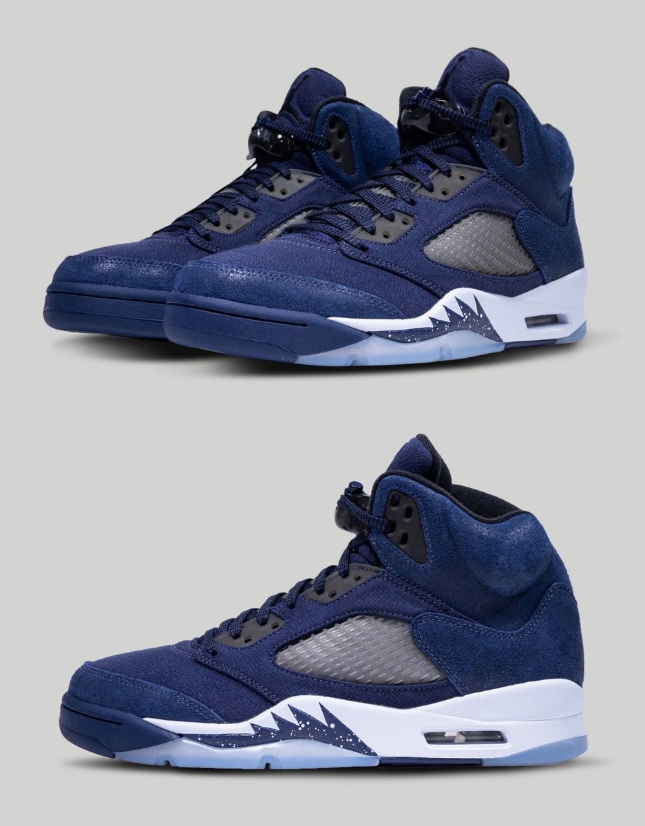 Official Look at the 2023 Air Jordan 5 "Midnight Navy" 🌚 bit.ly/3ZQUeDv