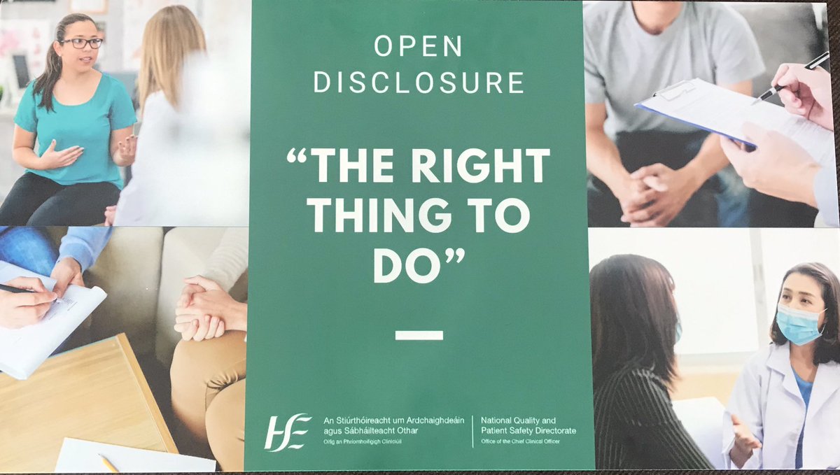 Mary O’Dwyer (@maryodwyer13) on Twitter photo <a href="/CommHealthMW/">HSE Mid West Community Healthcare</a> services focussing on #OpenDisclosure across this week.
Thanks to <a href="/AngelaTysall/">Angela Tysall</a> and team for their ongoing support.
Really good resources on HSE.ie/opendisclosure <a href="/CommHealthMW/">HSE Mid West Community Healthcare</a> services focussing on #OpenDisclosure across this week.
Thanks to <a href="/AngelaTysall/">Angela Tysall</a> and team for their ongoing support.
Really good resources on HSE.ie/opendisclosure