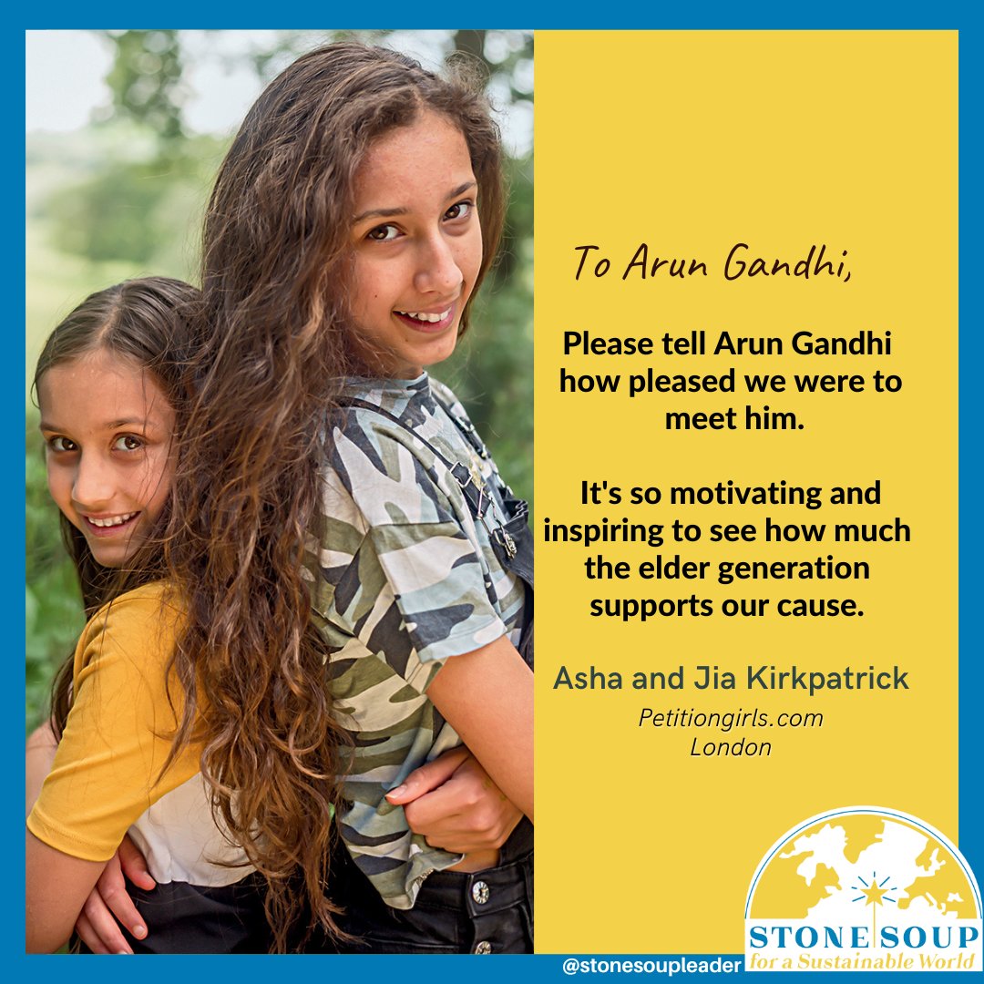 Young people were deeply moved by listening to Gandhi's grandson, Arun share stories of his youth

#MahatmaGandhi #GandhiJayanti #NonViolence #Satyagraha #PeacefulProtest
<a href="/jill_sunny/">Jill Bhowmik</a> <a href="/IqbalBadruddin/">Iqbal Badruddin</a> <a href="/KCShreya1/">K.C. Shreya🌸</a>