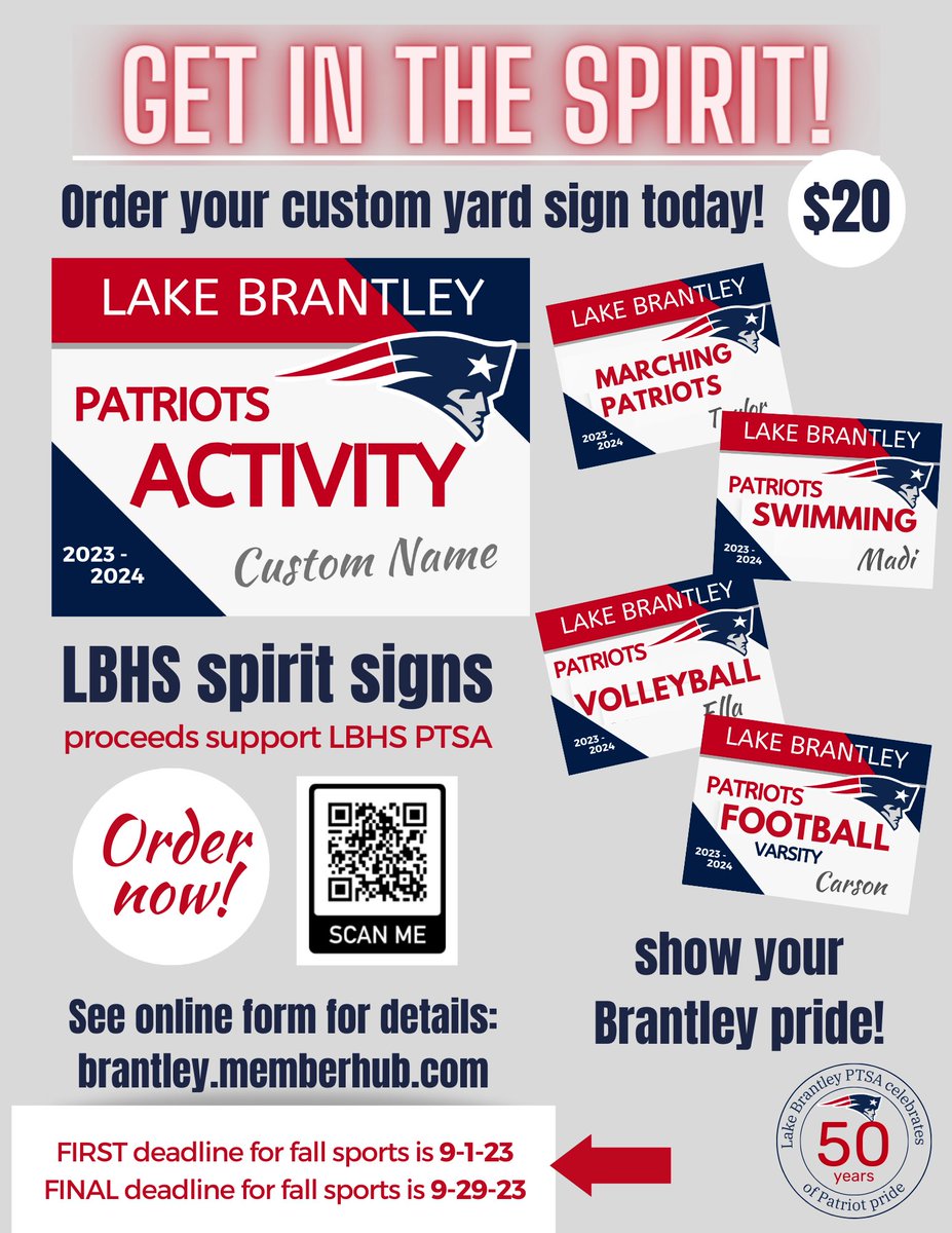 Lake Brantley High School PTSO tweet media