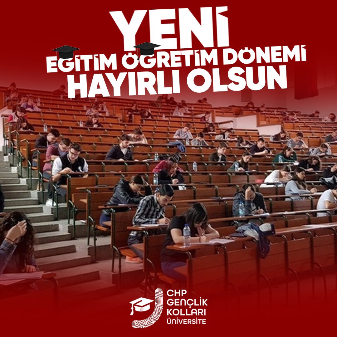 chpgencuni's tweet photo. 2023-2024 Eğitim Öğretim Yılı Hayırlı Olsun. 

CHP Gençlik Kolları Üniversite Komisyonu olarak her zaman yanınızda olduğumuzu bildirir, üniversiteli tüm genç arkadaşlarım��za başarılı bir dönem dileriz. https://t.co/mDKI7TKdfg