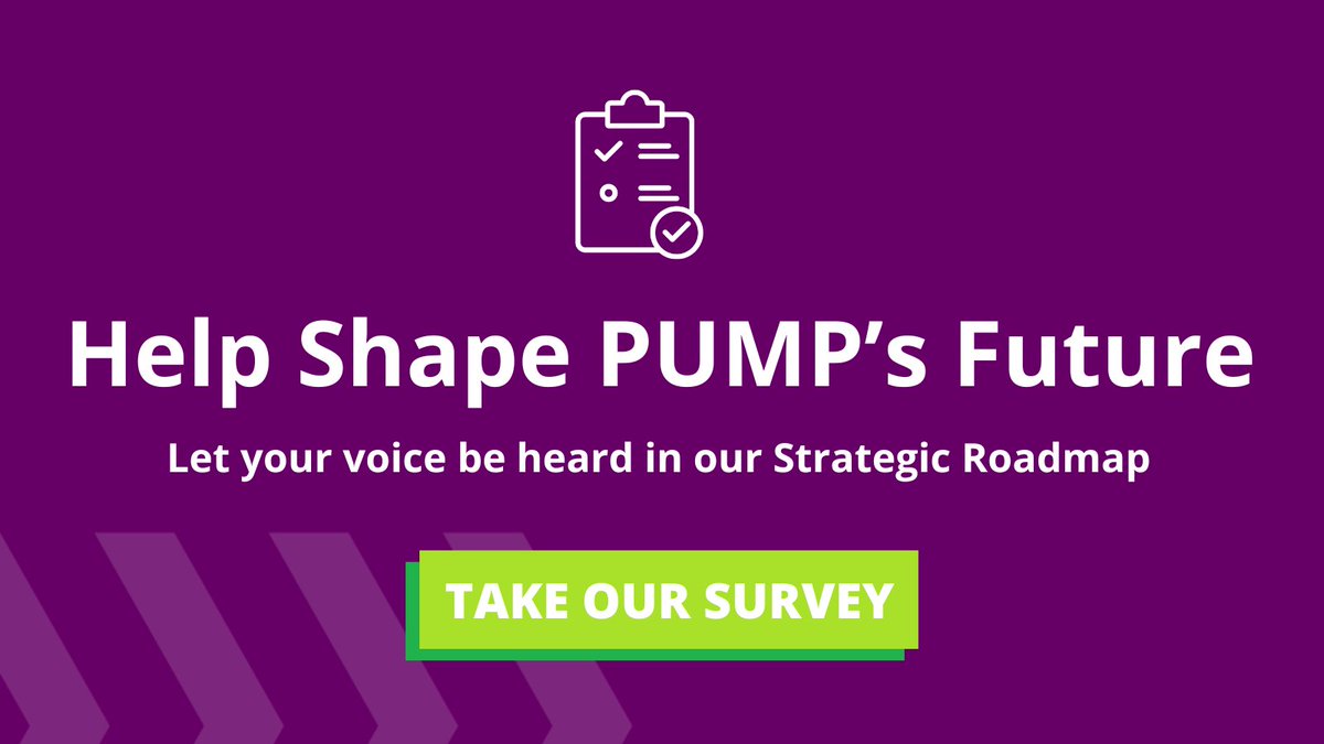 PUMPpgh's tweet photo. Help shape PUMP's future!

We want to hear how you might improve PUMP's visibility in the community and engagement in our programs and events. Fill out our Strategic Roadmap survey to share ideas on how we can grow.
➡️ https://t.co/6Bmy4rUSio https://t.co/5I0c2oww7I