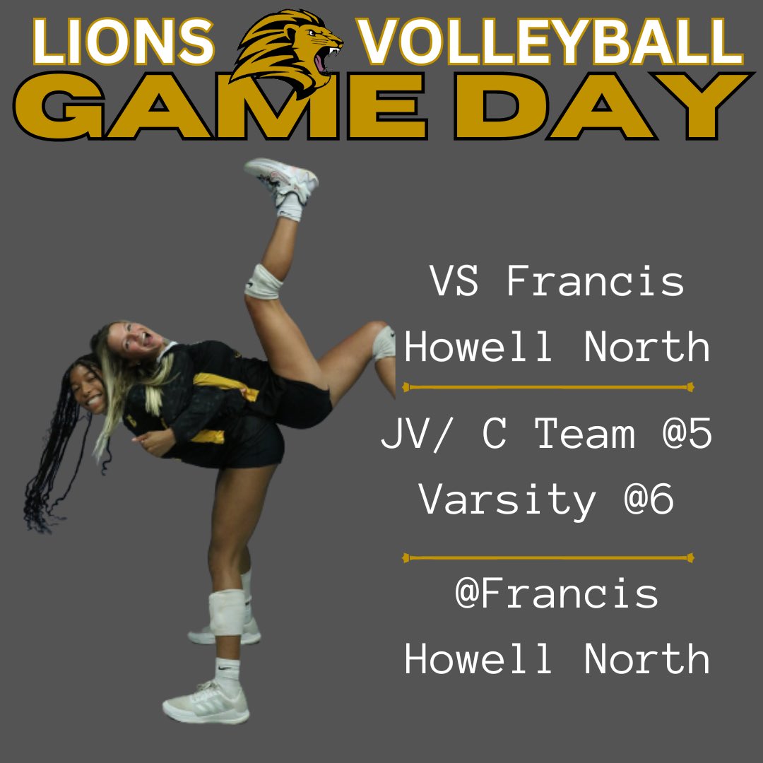 Happy Monday game day!! 
JV @ 5
Varsity @ 6