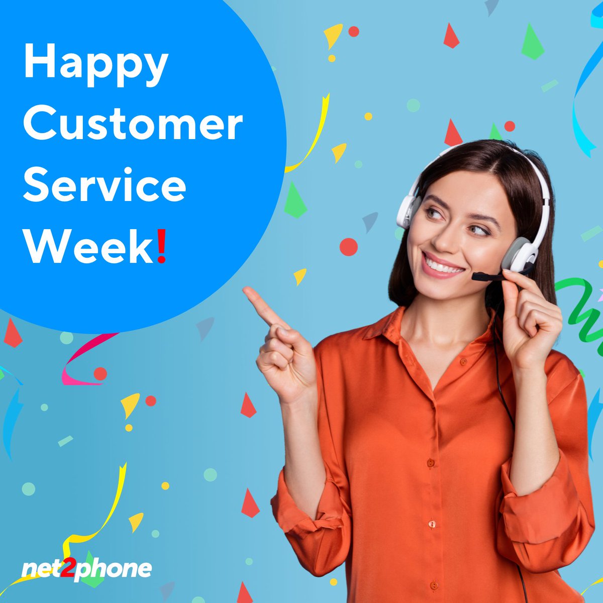 net2phoneCanada's tweet photo. Happy #CustomerServiceWeek! 🎉This week, we salute all the pros out there that serve and support customers on a daily basis. Show some love to your friends and colleagues in customer support, customer success, and everything in between this week! (and every week😉) https://t.co/xLZdrRrosK