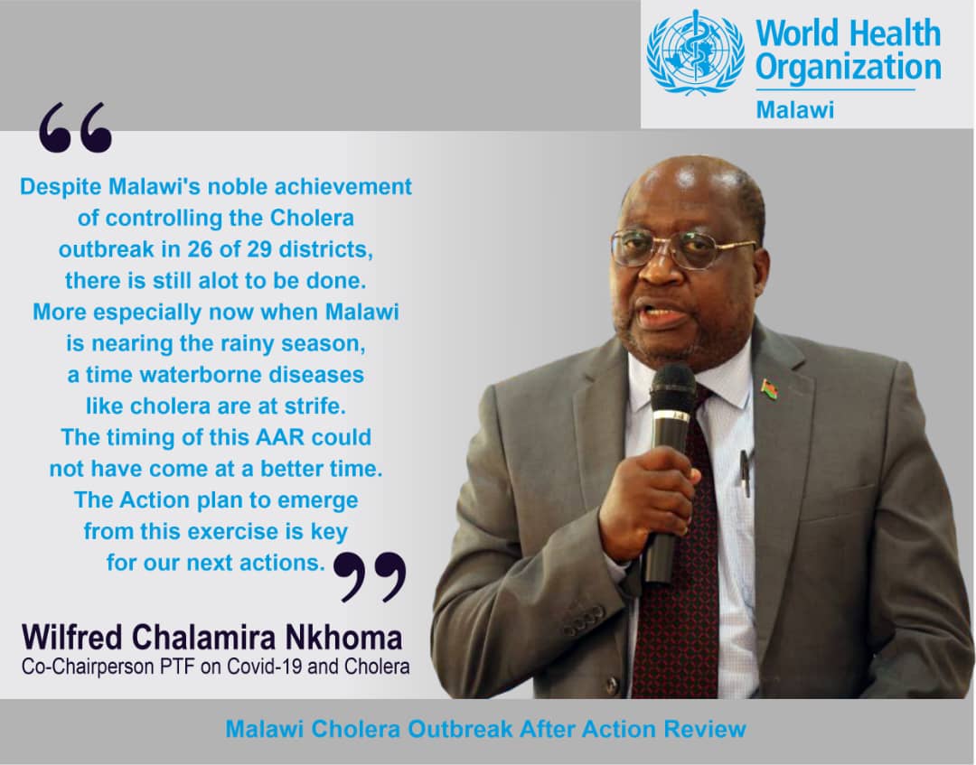 Highlights: National Cholera Outbreak Review
#MALAWI
#EndCholera #CholeraOutbreakReview
#HealthEmergencyPreparedness