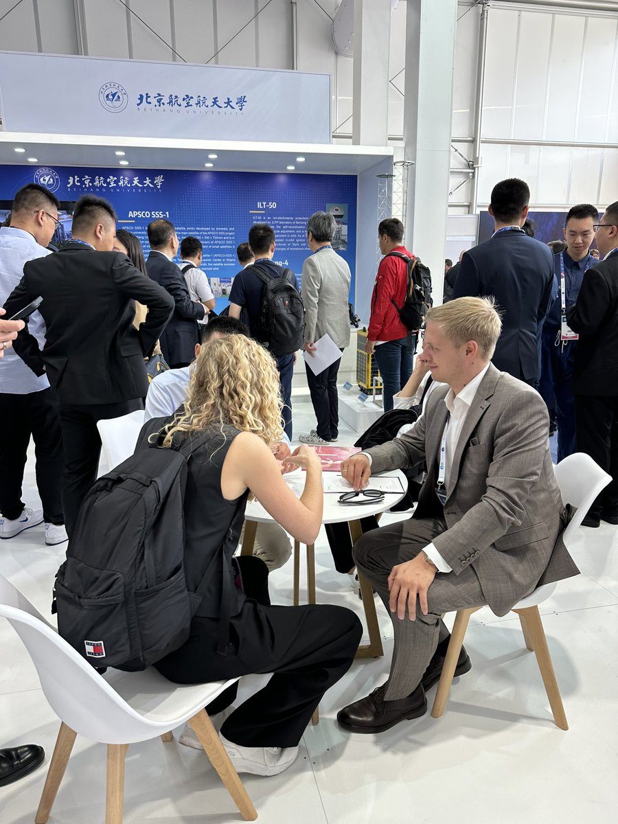 srspaceru's tweet photo. The first day of #IAC2023 is over. We talked with colleagues from Europe, Israel, India and China. It was interesting to see the developments of other methane engines and the optical payload for Earth remote sensing satellites, and also listen to the heads of space agencies⚡️ https://t.co/sziua16DeZ