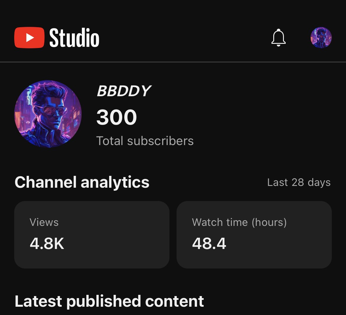 bbddylab's tweet photo. thanks for 300 subs π₯³ #consitent #sustained #growth https://t.co/6puQTJoYfN