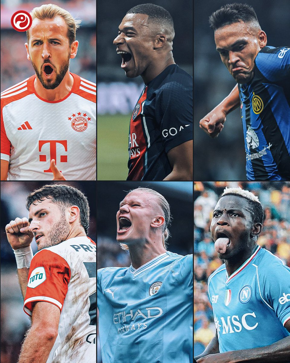 Squawka's tweet image. Six players have scored 20+ league goals in Europe's top seven divisions in 2023:⁠

◉ Harry Kane⁠
◉ Lautaro Martínez⁠
◉ Kylian Mbappé⁠
◉ Santiago Giménez⁠
◉ Erling Haaland⁠
◉ Victor Osimhen⁠

Super Strikers. 🦸‍♂️