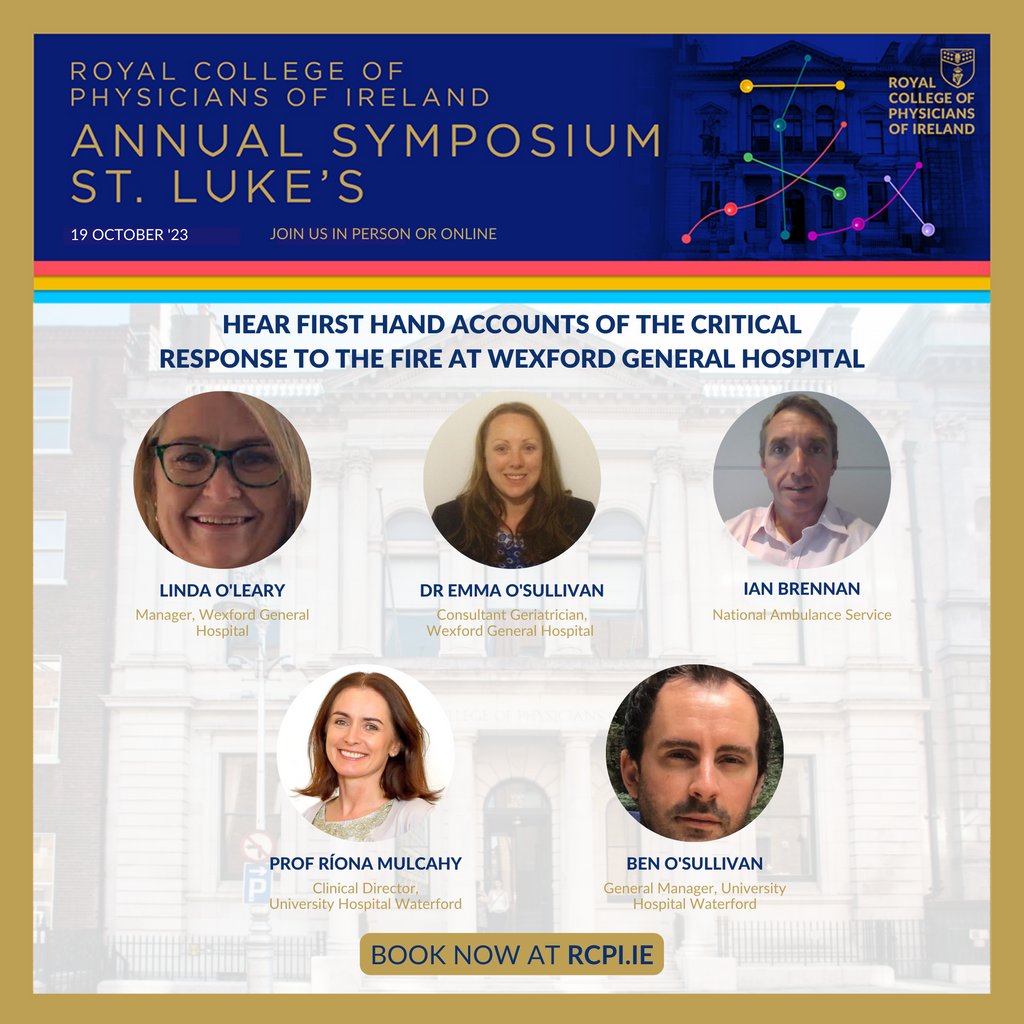 The leadership team who managed a major fire at Wexford General Hospital will give a first-hand account of the emergency as it unfolded on 1 March 2023.

👉 Join us in person or online: eur.cvent.me/N25EM