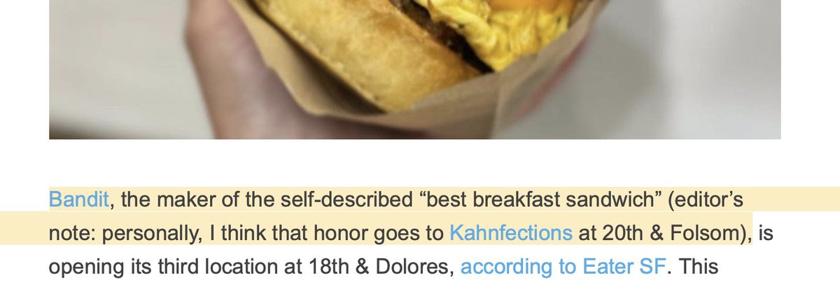 milobefree's tweet photo. @sbuss I love a good breakfast sandwich, especially sans meat and will be trying Bandit as soon as i can. But for me, the bar is set by @KantineSF. Have you tried theirs? Note: the meltiness of the the cheese is inconsistent, and of course the more melted the better https://t.co/25NLK6lhRi