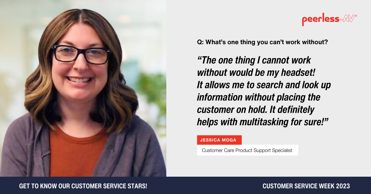 It's officially #CustomerServiceWeek2023 👏 ❗

We're spending #CSWeek2023 highlighting our incredible Customer Care department! Each member of our award-winning team delivers world-class service.

First up on our list is Jessica Moga, Customer Care Product Support Specialist!