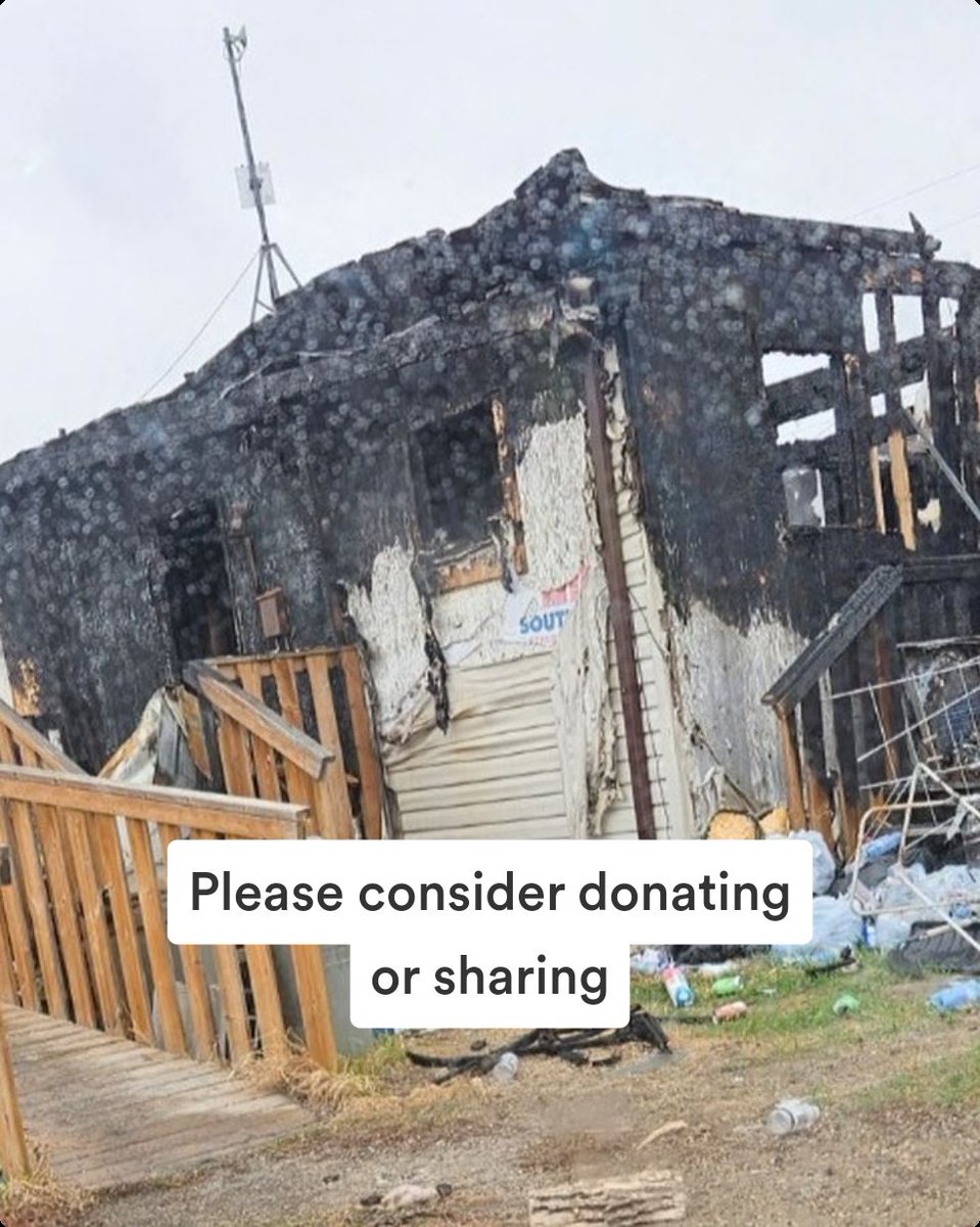 TateDutaWin's tweet photo. https://t.co/oCzvQzryqa
we suffered a traumatic fire that took everything, we do have a house after living in a camp trailer for 6 months we suffered emotional n physical damage change our life's 4ever using gofundme we are raising money for our house please  donate please share https://t.co/gbatQctJYq