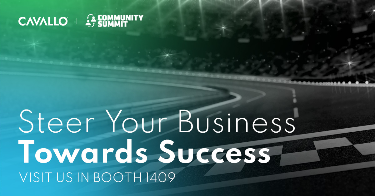 wearecavallo's tweet image. The checkered flag at the finish line is in sight…only two weeks left until the start of #CommunitySummit2023 in Charlotte!

Race toward your business goals and register today: hubs.la/Q0240qLY0

#MySummitNA #SpeedyOrderToCash