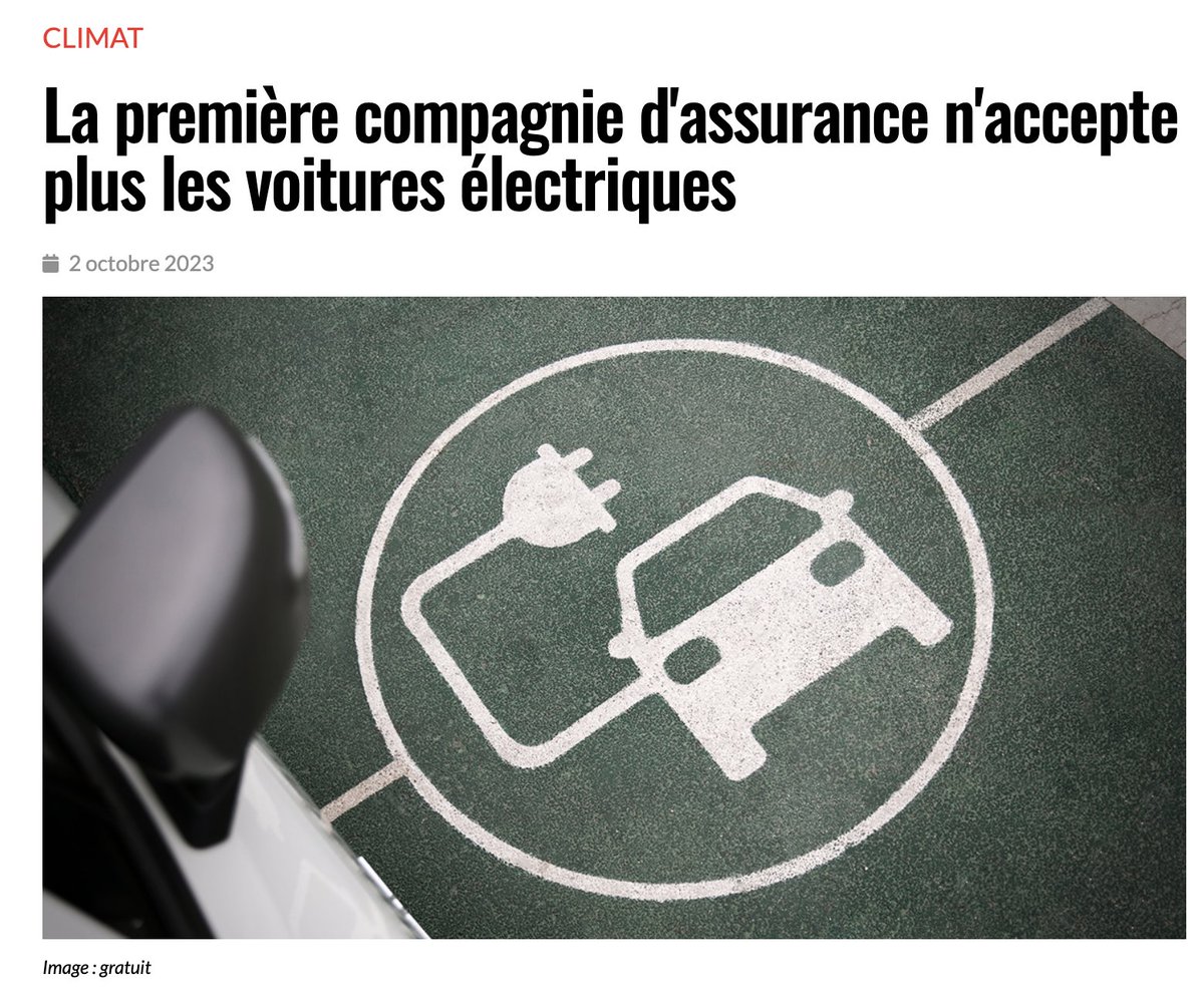 silvano_trotta's tweet photo. Cela devait arriver. Les dommages aux voitures électriques coûtent cher, surtout lorsque les batteries sont affectées. Cela devient peu à peu un pari coûteux pour les compagnies d’assurance. En Grande-Bretagne, la première compagnie d'assurance, John Lewis Financial Services, indique ne plus assurer les voitures électriques, et les contrats existants ne seront plus renouvelés. 

https://t.co/no6BNB5JQA