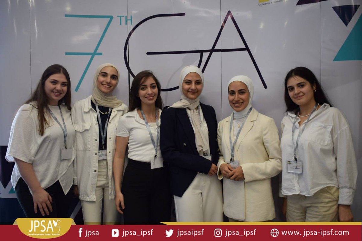 JPSAIPSF's tweet photo. JPSA’s 7th General Assembly 
"Empowered by Decision, Driven by Vision” ✨

اختتامًا للسنة التنفيذية 2022/2023 تم عقد التجمع العام لجمعية طلاب الصيدلة الأردنية بدورته السابعة "7th General Assembly" على مدار ثلاثة أيام.

#JPSA 
#IPSFemro https://t.co/XcTUtuxQgC