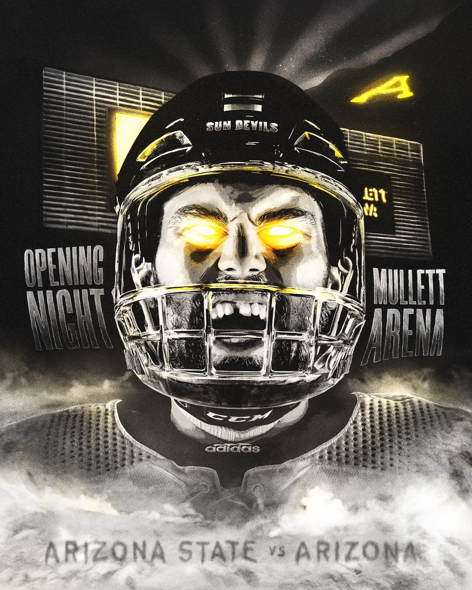 SunDevilHockey's tweet photo. FINALLY GAME WEEK 😤 #NoPity https://t.co/D0e3mRObif