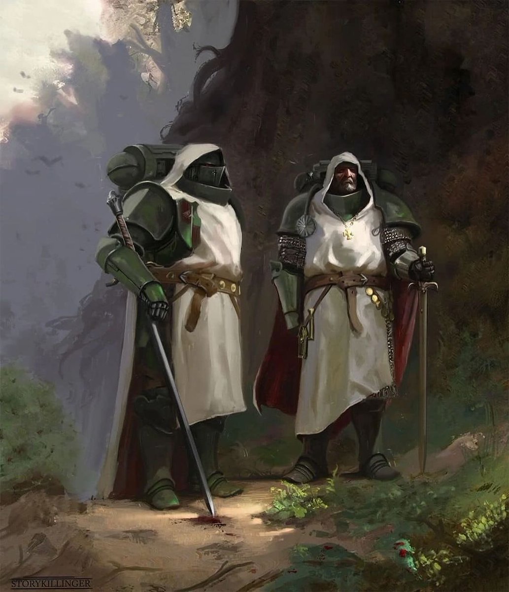 WH40kbestof's tweet photo. Knights of Caliban before the rise of the Emperor of Mankind

Artist: Stefan Ristic @storykillinger https://t.co/evf8wqVhfn